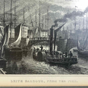Scottish Leith Harbor Pier Print