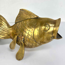 Load image into Gallery viewer, Large Brass Goldfish