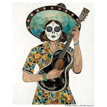 Load image into Gallery viewer, Dolan Geiman Signed Print Fawn & Phoenix Sugar Skull
