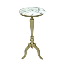 Load image into Gallery viewer, Marble Top Pedestal Table