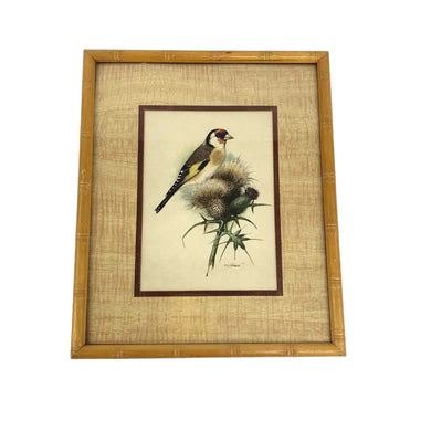 Goldfinch Thistle Bird Print