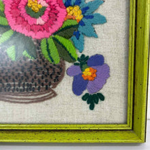 Load image into Gallery viewer, Floral Embroidery Art