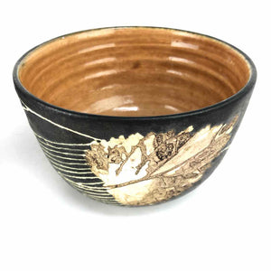 Handmade Leaf Pottery Bowls