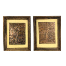 Load image into Gallery viewer, Embossed Copper Asian Wall Art