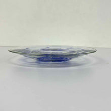 Load image into Gallery viewer, Blue Flower Art Glass Plate