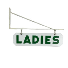 Load image into Gallery viewer, Porcelain Ladies Restroom Sign