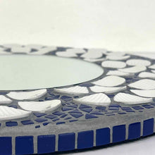 Load image into Gallery viewer, Blue & White Mosaic Mirror