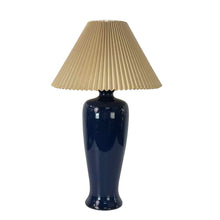 Load image into Gallery viewer, Dark Blue Pottery Lamp
