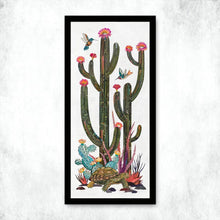 Load image into Gallery viewer, Cactus Country Tortoise Signed Print