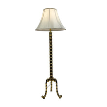 Load image into Gallery viewer, Faux Bamboo Brass Floor Lamp