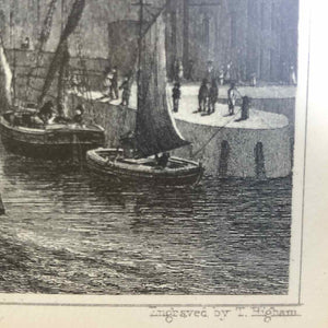 Scottish Leith Harbor Pier Print