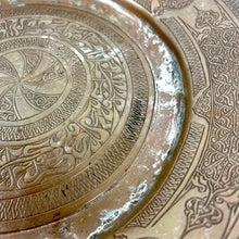 Load image into Gallery viewer, Ornate Copper Tray