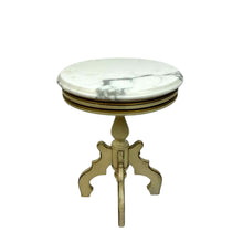 Load image into Gallery viewer, Marble Top Pedestal Table