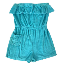 Load image into Gallery viewer, Blue Terry Romper