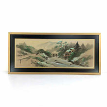Load image into Gallery viewer, Asian Landscape Silk Paintings