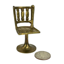 Load image into Gallery viewer, Brass Dollhouse Chair