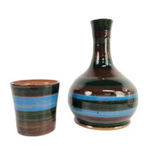 Load image into Gallery viewer, Striped Pottery Decanter