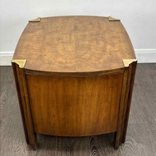 Load image into Gallery viewer, Walnut & Brass End Table