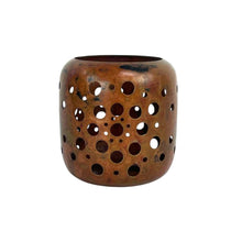 Load image into Gallery viewer, Copper Cutout Candleholder