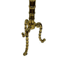 Load image into Gallery viewer, Faux Bamboo Brass Floor Lamp
