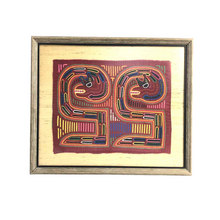 Load image into Gallery viewer, Framed Mola Textile Art