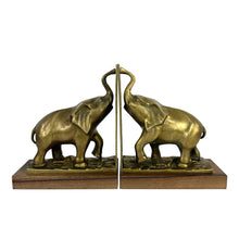 Load image into Gallery viewer, Brass Elephant Bookends