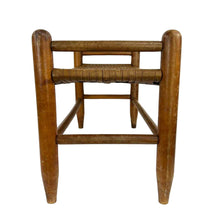 Load image into Gallery viewer, Woven Wooden Footstool