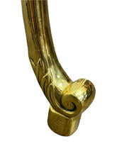 Load image into Gallery viewer, Brass Demilune Sofa Table