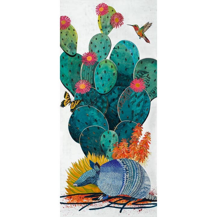 Cactus Country Armadillo Print