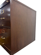 Load image into Gallery viewer, Faux Wood 1940s File Cabinet