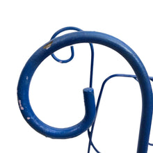 Load image into Gallery viewer, Blue Metal Vanity Stool
