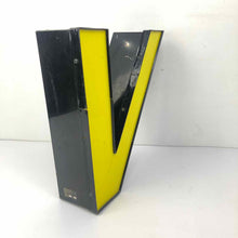 Load image into Gallery viewer, Italic Yellow Sign Letter V
