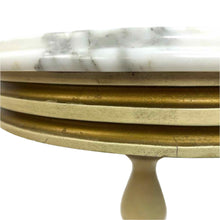 Load image into Gallery viewer, Marble Top Pedestal Table