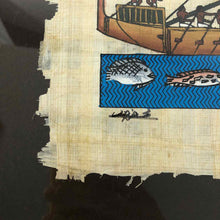 Load image into Gallery viewer, Egyptian Ship Papyrus Painting