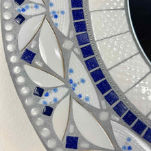 Load image into Gallery viewer, Blue & White Mosaic Mirror
