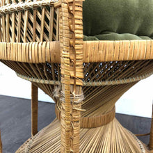 Load image into Gallery viewer, Large Woven Peacock Chair