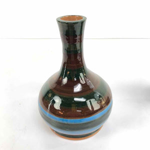 Striped Pottery Decanter