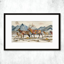 Load image into Gallery viewer, Dolan Geiman Signed Print Elk Headed Home
