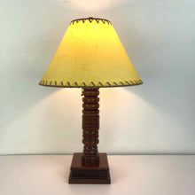Load image into Gallery viewer, Turned Wooden Lamp