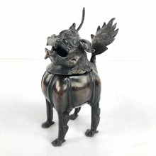 Load image into Gallery viewer, Bronze Foo Dog Censer