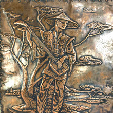 Load image into Gallery viewer, Embossed Copper Asian Wall Art