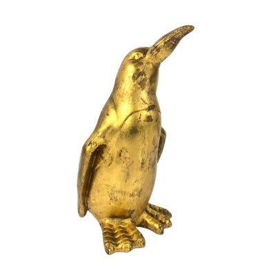 Gold Leaf Penguin Statue