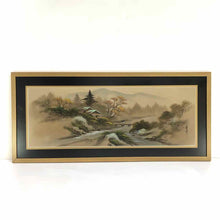 Load image into Gallery viewer, Asian Landscape Silk Paintings