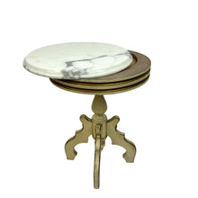 Load image into Gallery viewer, Marble Top Pedestal Table