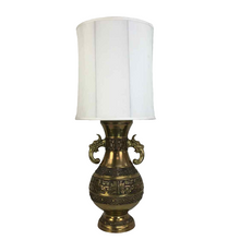 Load image into Gallery viewer, Antique Foo Dog Vase Lamp