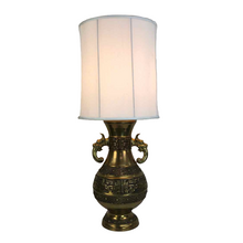 Load image into Gallery viewer, Antique Foo Dog Vase Lamp