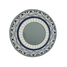 Load image into Gallery viewer, Blue & White Mosaic Mirror