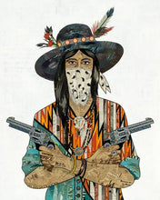 Load image into Gallery viewer, Dolan Geiman Signed Print Cowgirl (Bandana V2)