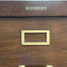 Load image into Gallery viewer, Faux Wood 1940s File Cabinet