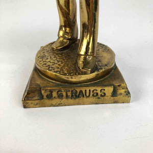 Gold Strauss Composer Sculpture